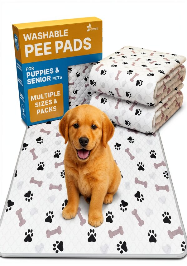 Green Lifestyle Reusable Dog Training Pads Quilted Washable-0