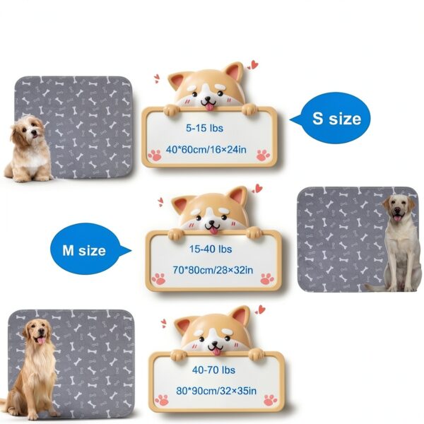 FUNYOU Reusable Dog Training Pads Durable Fast Absorption-2