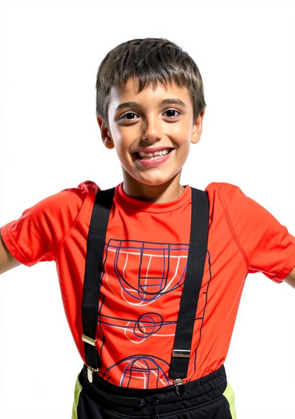 Boys Suspenders Adjustable Elastic Durable Clips 2 Pack-2