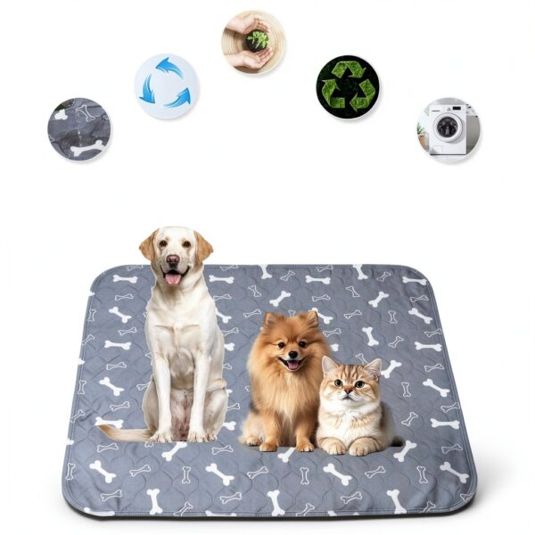 FUNYOU Reusable Dog Training Pads Durable Fast Absorption-3