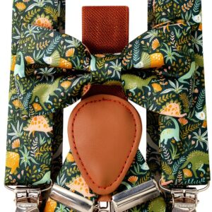 Boys Suspenders Dino Combo Imported Hand Wash Clothing-0