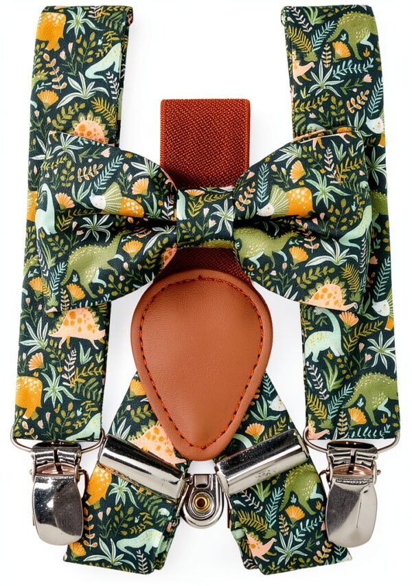 Boys Suspenders Dino Combo Imported Hand Wash Clothing-6