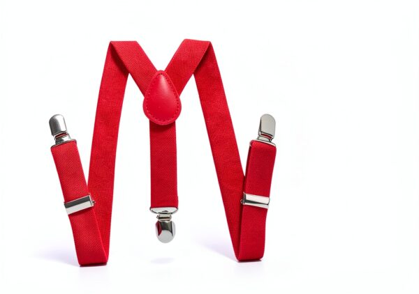 Kids Suspenders Bow Tie Set Adjustable Red Formal Wear-2