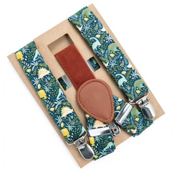 Boys Suspenders Dino Combo Imported Hand Wash Clothing-5