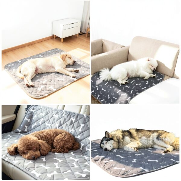 FUNYOU Reusable Dog Training Pads Durable Fast Absorption-4
