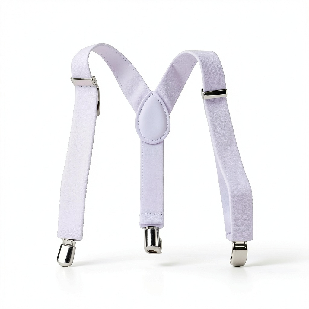 Galyacht boys suspenders showing Y-shaped design and white elastic material