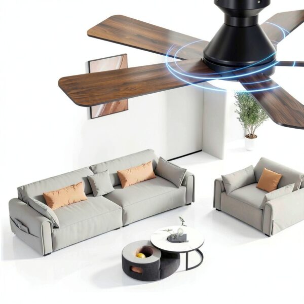 addlon Modern Ceiling Fan with Light Remote Control Quiet-3