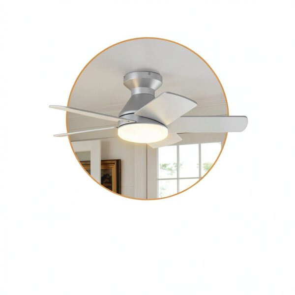 addlon Modern Ceiling Fan with Light Remote Control Quiet-1