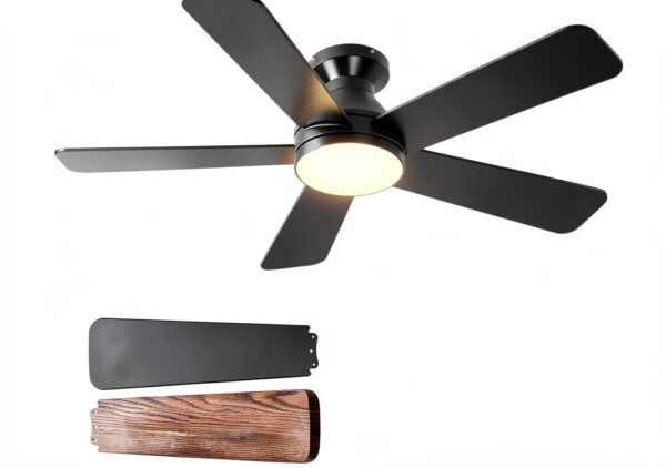 addlon Modern Ceiling Fan with Light Remote Control Quiet-0