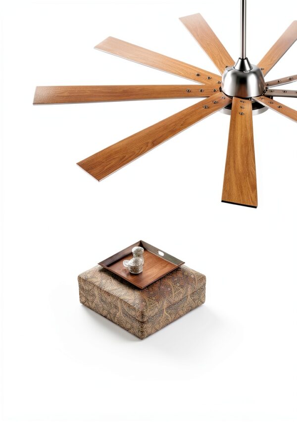POCHFAN Industrial Ceiling Fan 24W LED Black-6