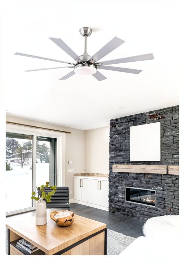 POCHFAN Ceiling Fan Modern LED Remote 72 Inch-5