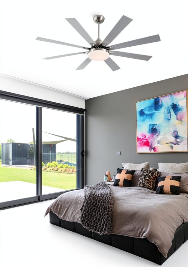 POCHFAN Ceiling Fan Modern LED Remote 72 Inch-1