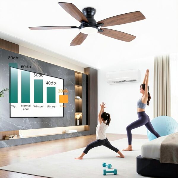 NKPU Modern Ceiling Fan with Remote-4