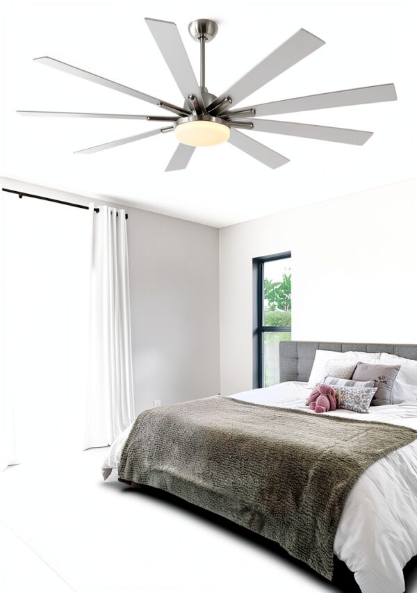 POCHFAN Industrial Ceiling Fan 24W LED Black-8