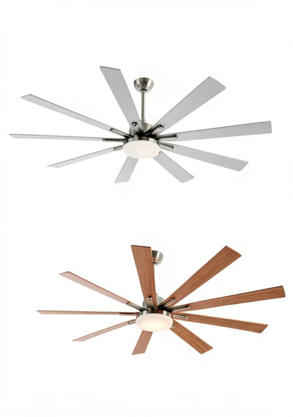 POCHFAN Industrial Ceiling Fan 24W LED Black-5