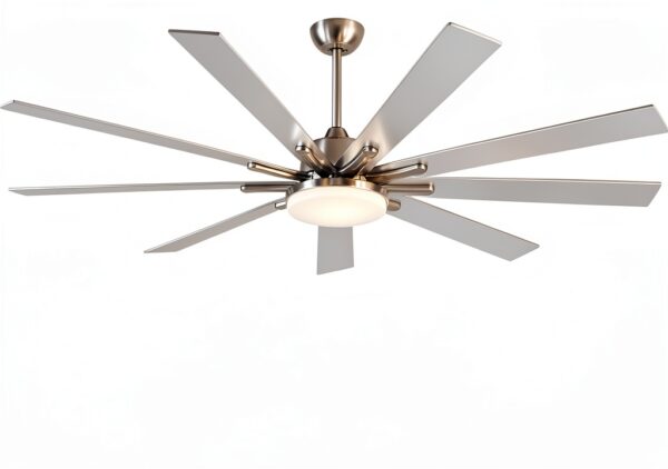 POCHFAN Industrial Ceiling Fan 24W LED Black-0