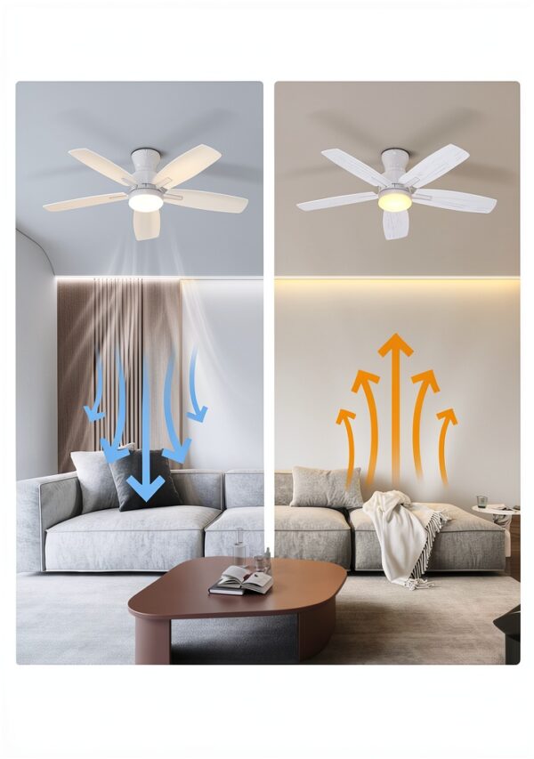 Ceiling Fan SmartApp Black 42in Modern Design-5