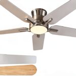 Ceiling Fan POCHFAN Modern Brushed Nickel 42in-0