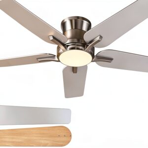 Ceiling Fan POCHFAN Modern Brushed Nickel 42in-0