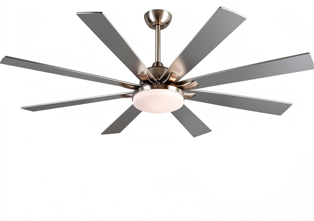 POCHFAN ceiling fan installed in a modern living room