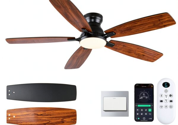 NKPU Modern Ceiling Fan with Remote-0