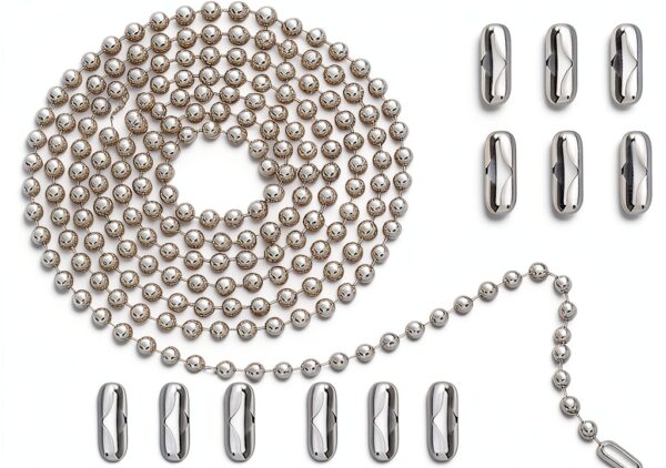 DLHMBOQ Stainless Steel Pull Chain Extender 120in Silver DL-3M-0