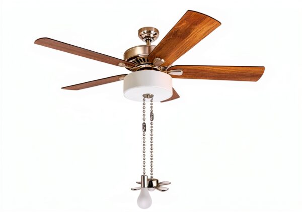 Ceiling Fan Pull Chain sunswan Brushed Metal Adjustable Short White-1