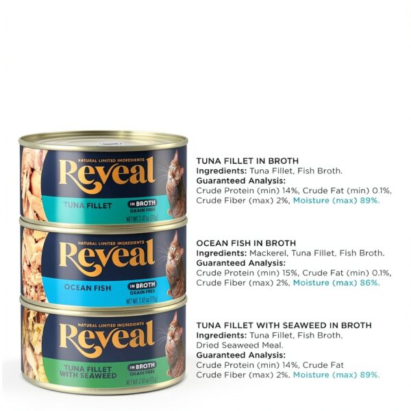 Reveal Natural Wet Canned Cat Food – Grain-Free High-Protein 12-Pack-3