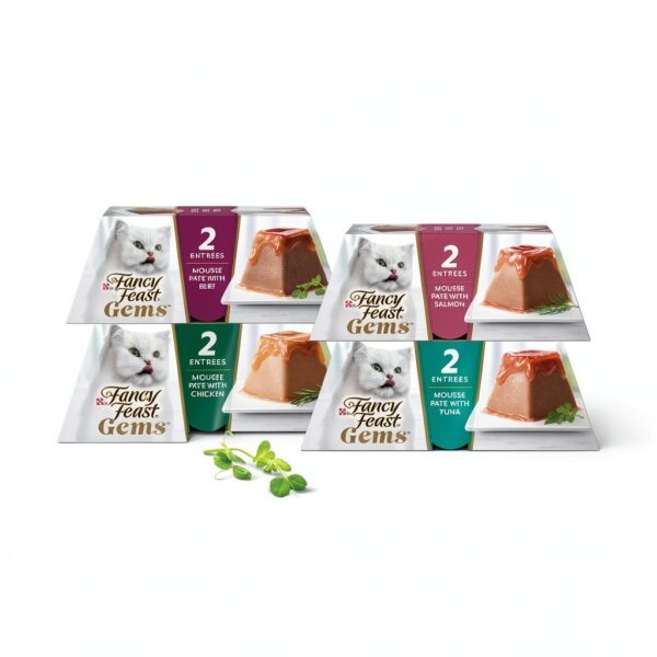 Fancy Feast Gems Wet Cat Food Pack of 12 – 4oz Pâté with Savory Gravy-6