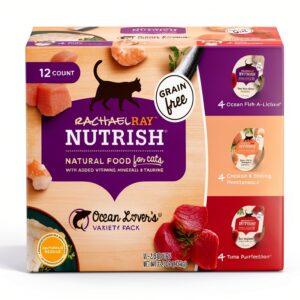 Rachael Ray Nutrish Wet Cat Food Ocean Lovers 2.8oz 12-Pack Grain-Free-0