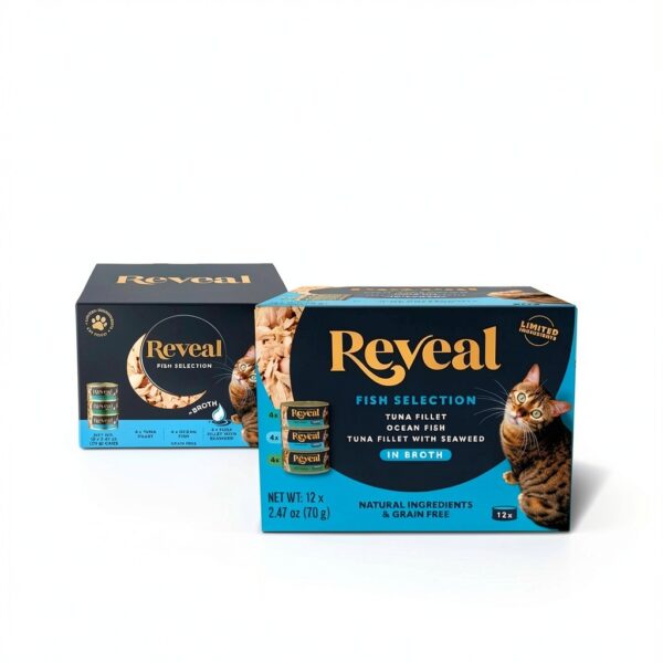 Reveal Natural Wet Canned Cat Food – Grain-Free High-Protein 12-Pack-1