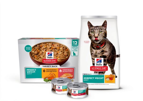 Hill's Science Diet Perfect Weight, Adult 1-6, Weight Management Support, Dry Cat Food, Chicken Recipe, 7 lb Bag-8