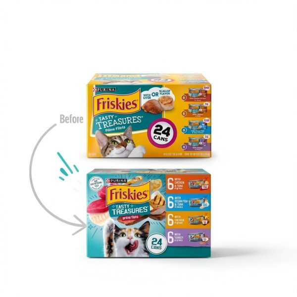 Purina Friskies Wet Cat Food Variety Pack 24 Cans 5.5 oz Mixed Flavors-1